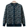 Mom fashion sweater jacket new grandma floral knitted cardigan medium women's high-end cardigan top