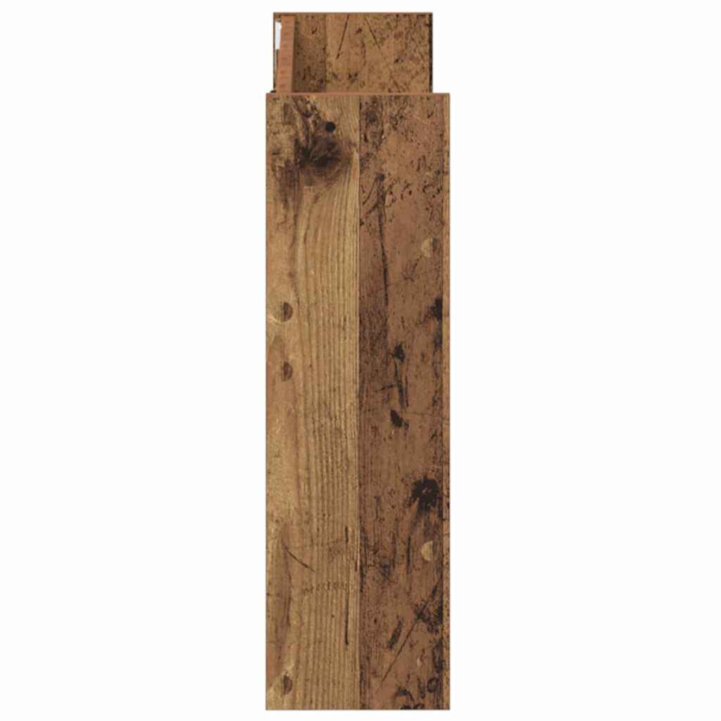 Shoe Cabinet 2 pcs Reclaimed Wood Look 80 x 18 x 60 cm Engineered Wood