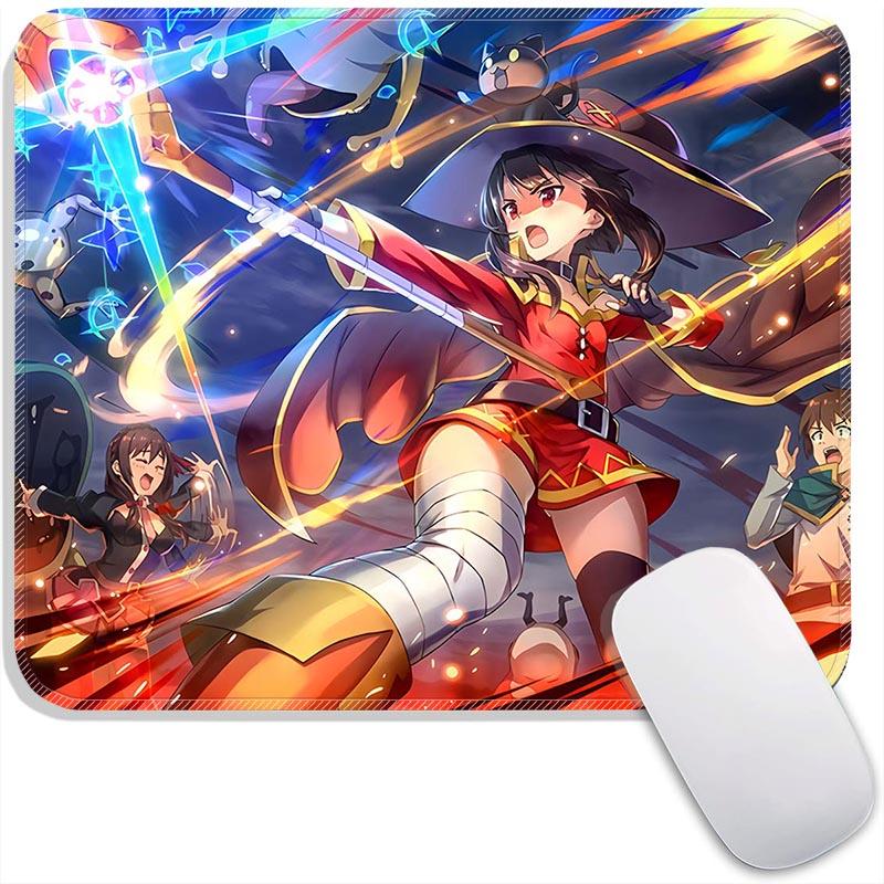 Kono Suba Standard  Anime Mouse Pad Small Gaming Mousepad Gamer Accessories Travel MousePads PC Non-Slip Office Mousemat