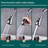 3 In 1 Kitchen Faucet Extender Universal 360° Rotate Pull Out Kitchen Tap Multi-mode Strong Flushing Booster Kitchen Accessories