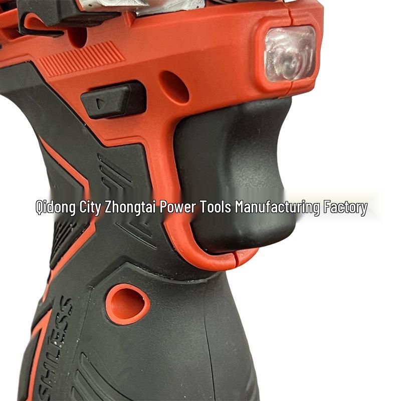 16.8V Brushless Red Electric Drill & Screwdriver for Household Use