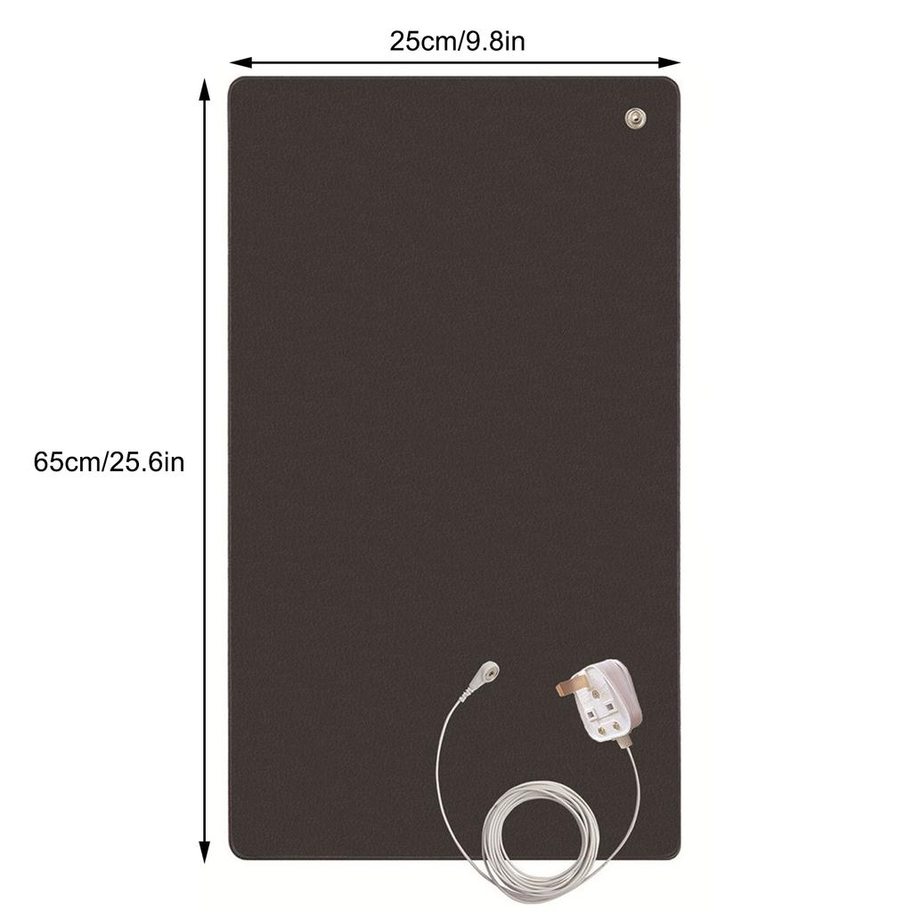 Anti Static Grounding Mat 0.8mm Thick Conductive Leather Desk ESD Grounding Mat for Home