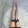 Black Lace Lolita Fishnet Over-the-Knee Stockings