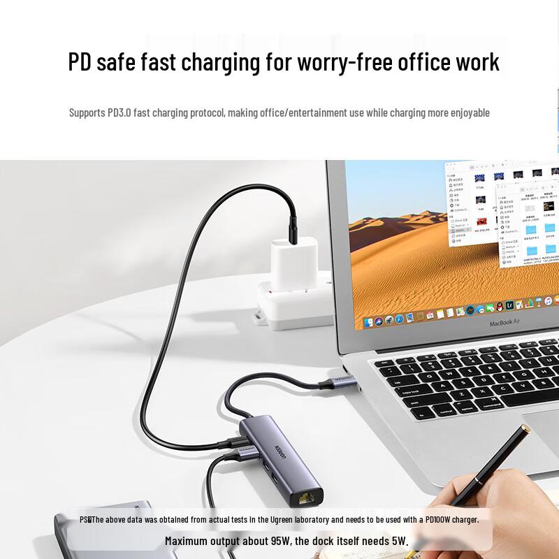 Ugreen Type-C USB Hub with Gigabit Ethernet