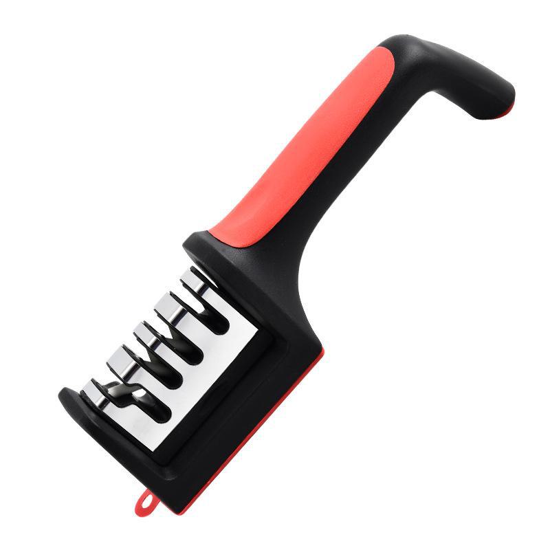 Multi-Stage Diamond Handheld Knife Sharpener with Dual-Sided Whetstone