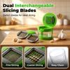 Stainless steel garlic press, 2026 upgraded version with storage container garlic grinder tool, garlic press and chopper