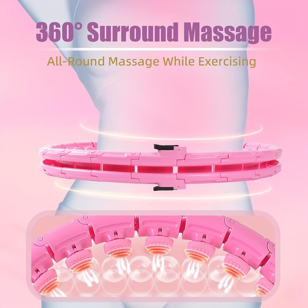 Neomezený fitness kruh, 24 odnímatelných řetězových nastavitelných závaží, 360stupňový otočný inteligentní cvičební kruh, vhodný pro trénink pasu a další