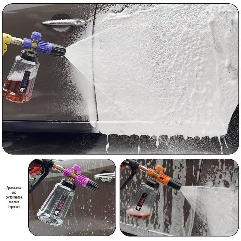 High-Pressure Car Wash Foam Sprayer with Stainless Steel Nozzle and Aluminum Core