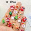 30Pcs New Cute Resin Cartoon Halloween, Christmas Collection Flat Back Manicure Parts Embellishments For Hair Bows