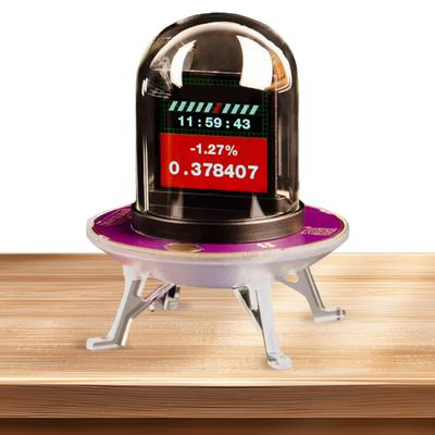 UFO WiFi-Synced Nixie Tube Smart Glow Tube Clock DIY Animations Networked Nixie Tube Digital Desktop Decoration for Home Office