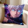 JJujutsu KKaisen Anime SSatoru Gojo  Pillow Case Square DoubleSided Sofa Cushion Cover Bedroom Bedside Pillow