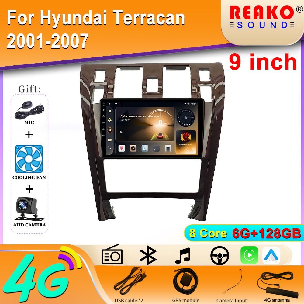 

Автомобильное радио Carplay для Hyundai Terracan 2001-2007 Навигация GPS Мультимедийный плеер Android Авто Авторадио Wifi Стерео Нет 2din 8 core 6GB+128GB
