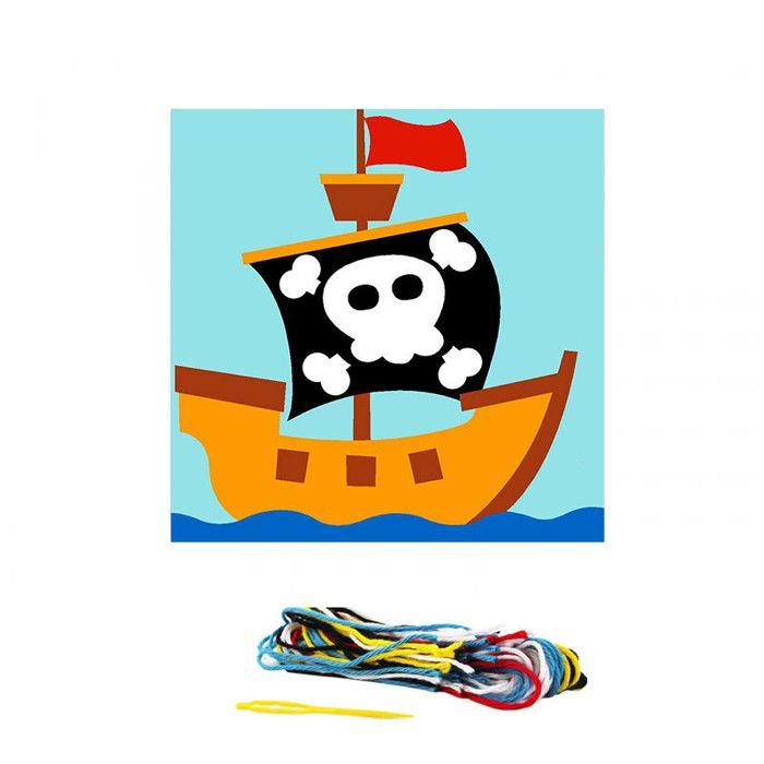 Kit de canevas pour enfant Seg de Paris motif pirate