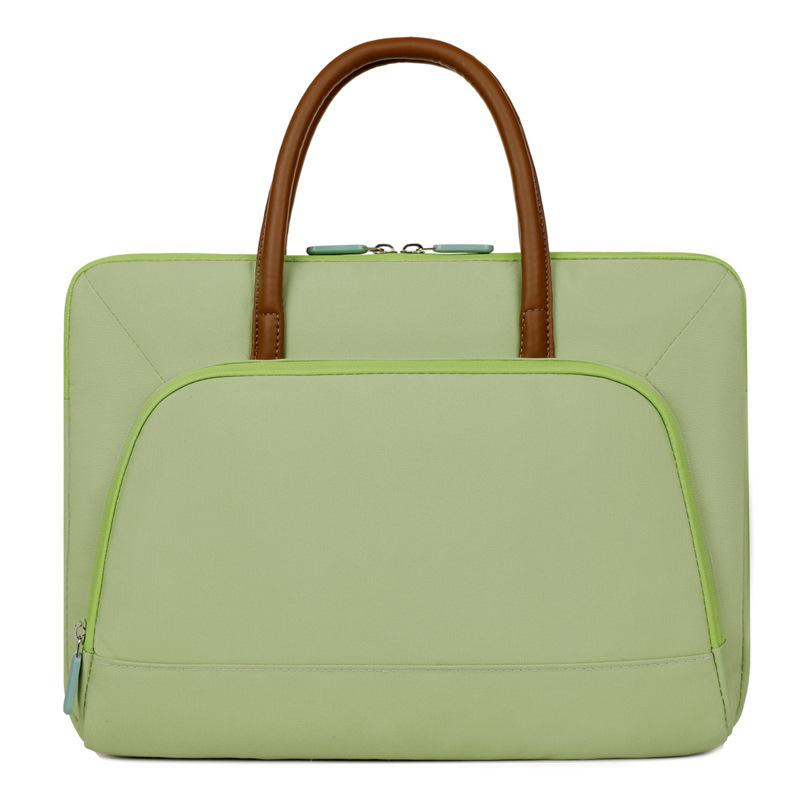 TS JYL laptop bag,Simple Laptop Handbag Women Custom Logo Notebook Business Briefcase