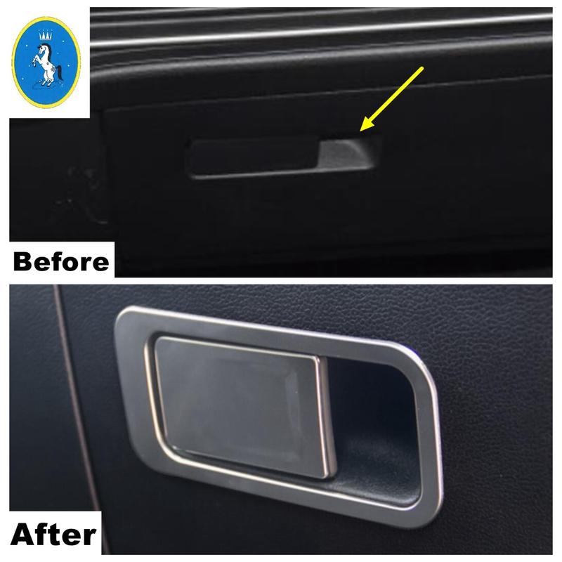 Stainless Steel Car Co-pilot Storage Glove Box Handle Stickers Accessories Cover Trim For VW Volkswagen Golf 8 MK8  - 2025