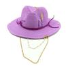 Nuovi Cappelli di Paglia da Donna alla Moda con Ape Metallica Lettera Eleganti per le Vacanze Cappello Boater Estivo a Tesa Piatta Cappello da Sole da Spiaggia