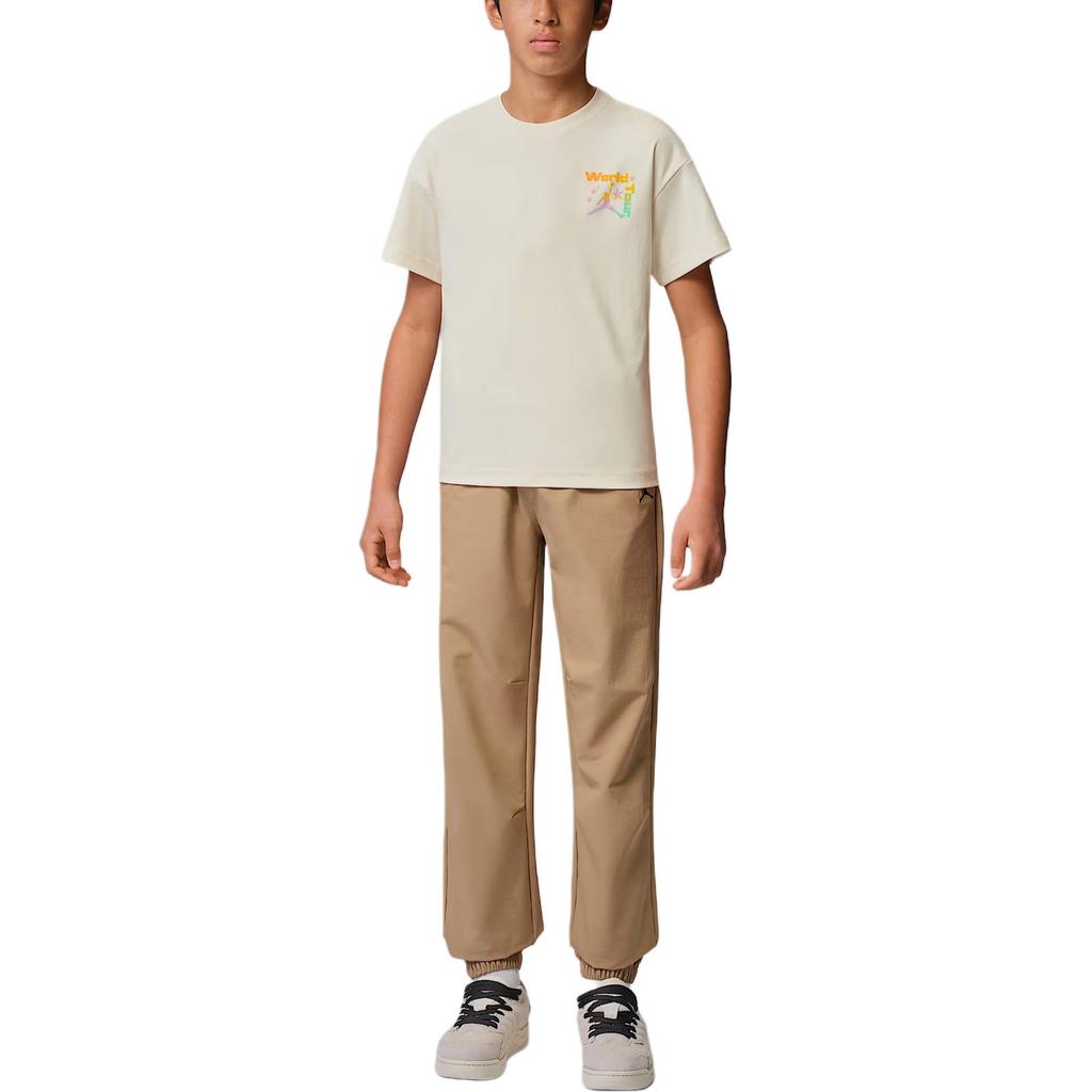 Jordan T-Shirt Simple Knit Round Neck Kids tops IW1474-110