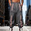 Men Fleece Lined Thickened Casual Sports Tapered Pants With Pockets