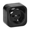 Einzelsteckdose N/T Todo 2P+Z Ip20, Schwarz - On-7205/B