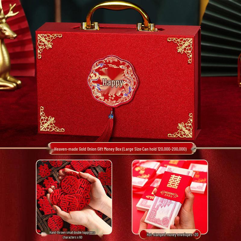 Luxury Betrothal Gift Box: Elegant Engagement & Wedding Decoration for Bride Price Cash