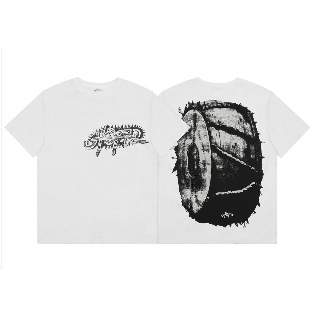 24S grenzüberschreitende Trendmarke Travis Scott Utopia Joint-Album geometrisches Graffiti kurzärmeliges T-Shirt Herren und Damen halblang