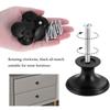 12pcs Black Single Hole Single Grain Small Handle Cabinet Door Handle