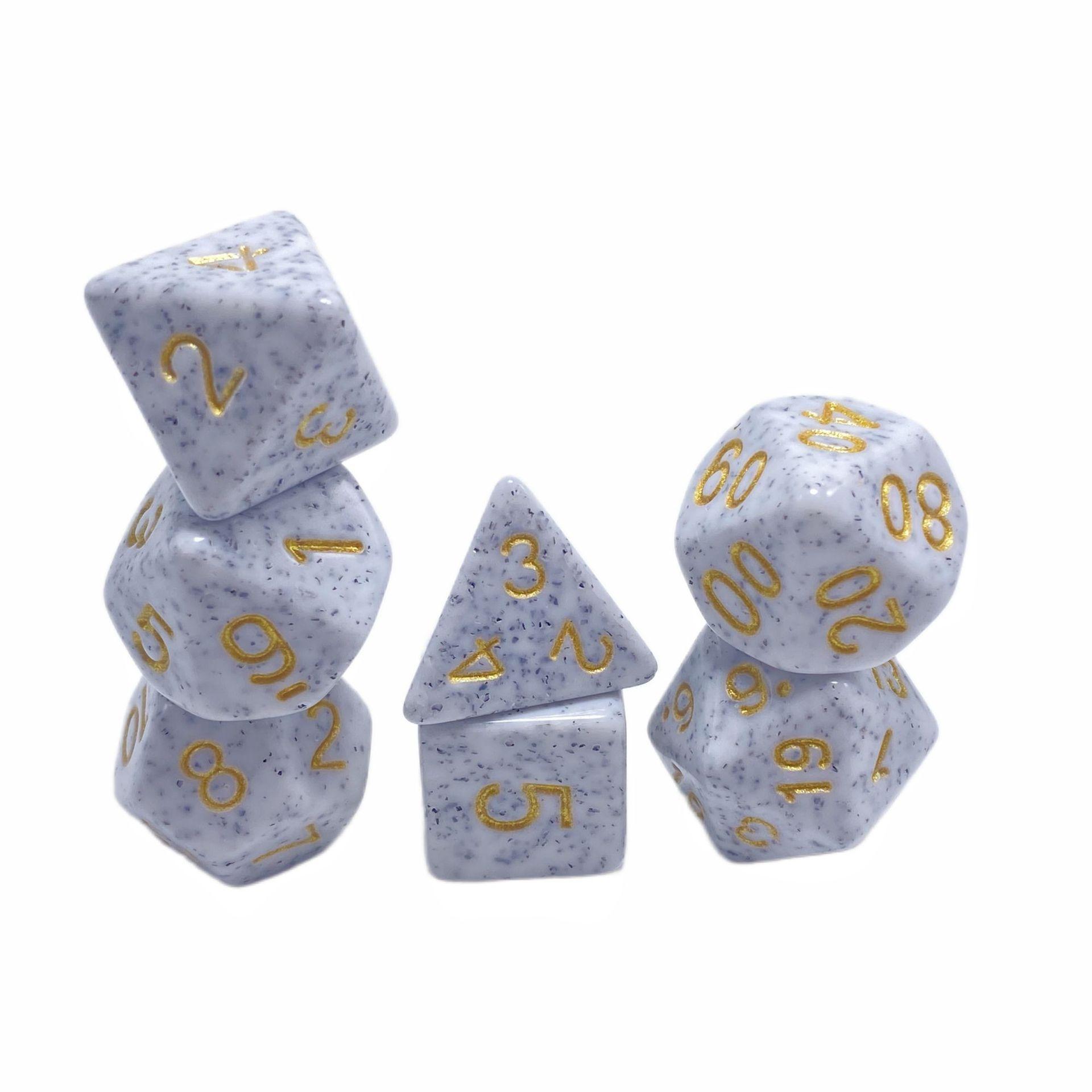 

7 шт./лот, набор многогранных кубиков, двухцветные кубики D4 D6 D8 D10 D% D12 D20 для настольных игр DND RPG