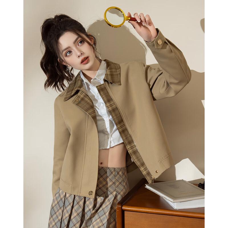 TERRE BLEUE 2025 Spring/Autumn Women's Loose Fit Lapel Cardigan Jacket