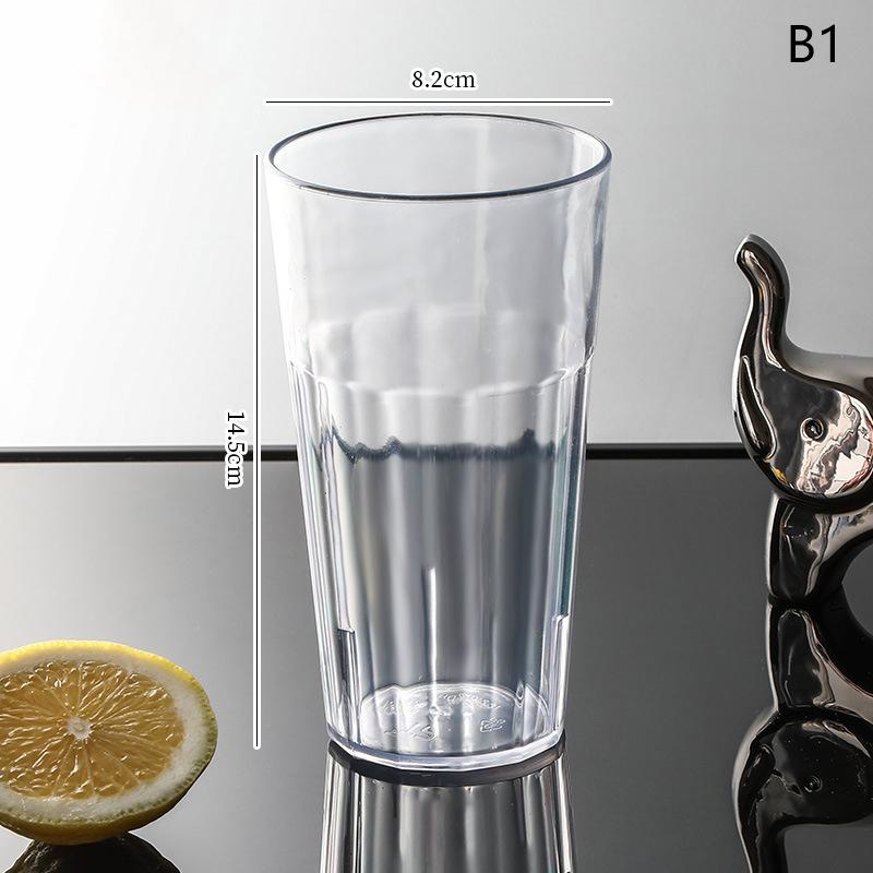 Transparent High-value Water Cup, Bar Plastic PS Beer Cup, Transparent Foreign Wine Cup, Household Mouthwash Cup