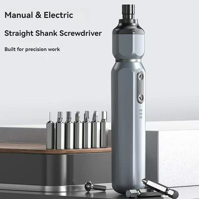 1PC Mini Cordless Electric Screwdriver Manual/Auto Rechargeable Lithium Battery Household Small Electric Drill Screw Driver Bit Tool