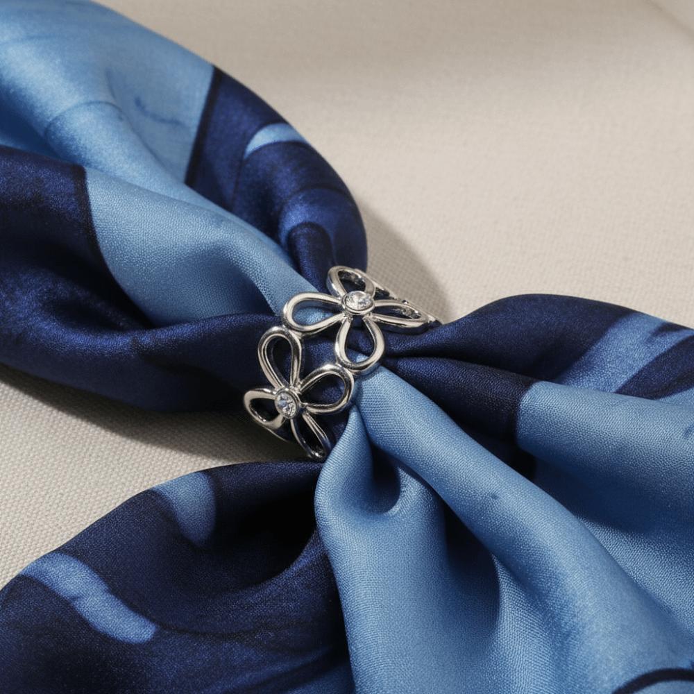 Hollow Out Scarf Buckle Crystal Hijab Clip Fashion Shawl Rings Clip  Clothing Accessories