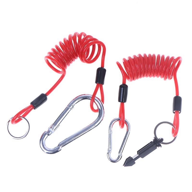 Cablu de siguranță eficient pentru remorcă 4ft Cablu spiralat de siguranță cu arc pentru remorcare RV Remorcă pentru urgență Pentru conectare de urgență