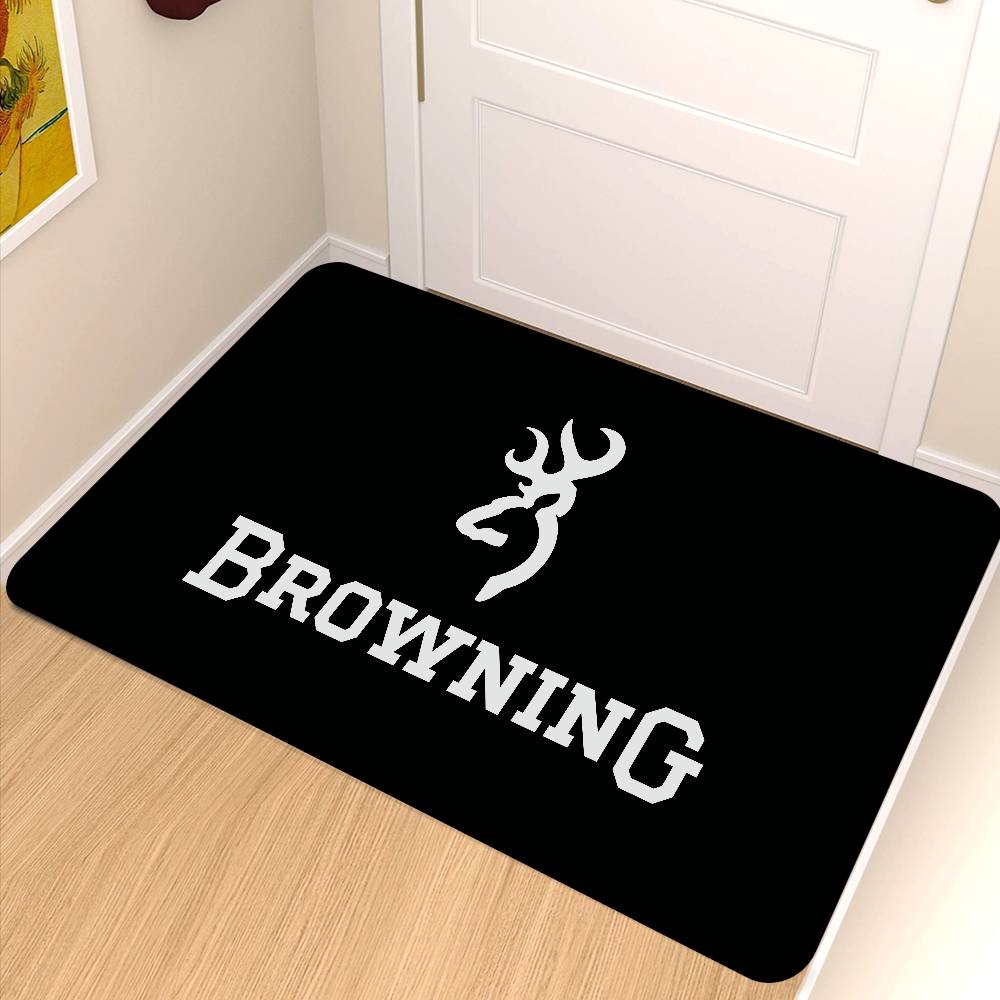 Tappetino B-Browning Logo Antiscivolo Tappetino Lavanderia Decorazione Lavanderia Balcone Bambini Soggiorno Tappetini Comodino
