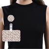 1PCS Classic Leopard Fashion Women Card Holder Cover Colorful Retractable Badge Reel Nurse Doctor Exhibition ID Card Clips Badge