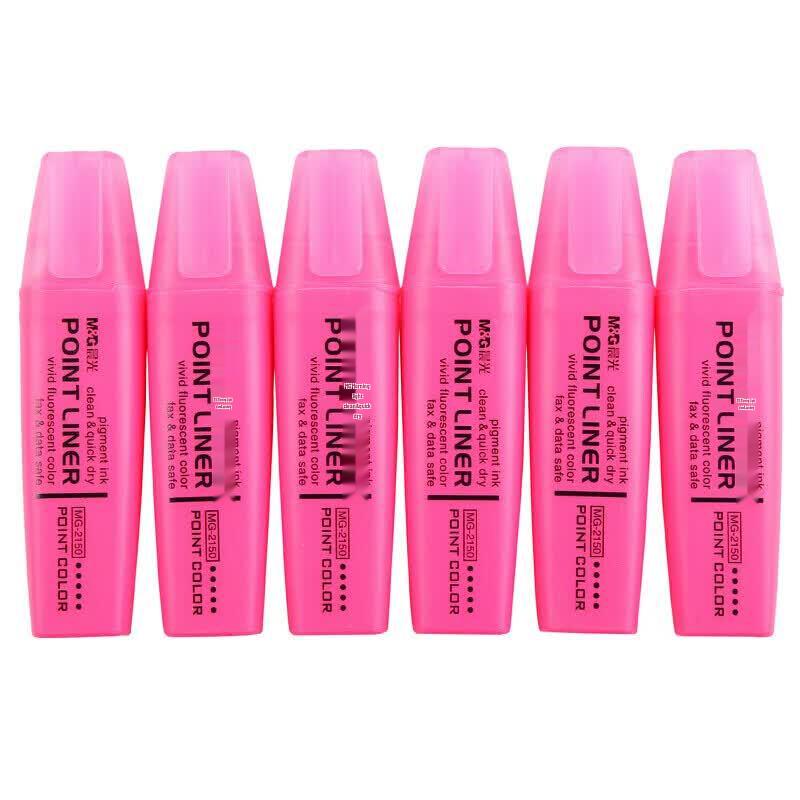 M&G Classic Single-Tip Highlighter Pen розовый