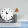 Ballerina Wall Clock Ballet Dancing Girl Silent Mute Decorative for Kitchen Office Home