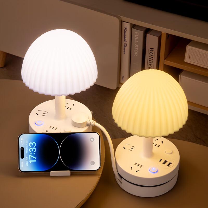 Multi-functional LED Desk Lamp with Power Outlets