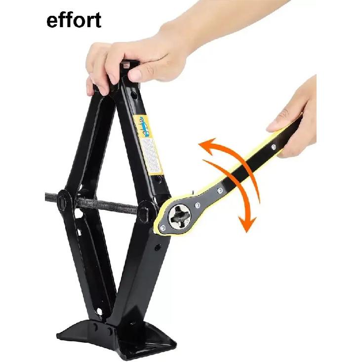 2.5T 1.5T car jacks 2 in 1 Manual Lift Jack Car Repair Tool Lifting Tool with Labor-saving Ratchet Wrench Foldable Jack for Car