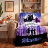 Hocus Pocus Custom Flannel Blankets Soft Warm Cozy Throws for Home Decor Holiday Gifts