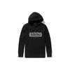 Letter Logo Printed Hooded Sweatshirt Men Sweatshirt Black A2A1F-001