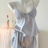 Premium pajamas women's summer ice silk sexy loungewear shorts two-piece suit pure desire