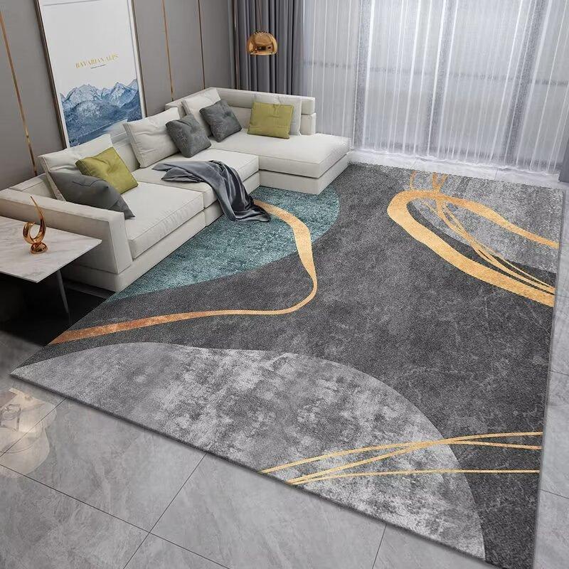 Luxury Gold Easy Cleaning Bedroom Decor Rug Non-slip High-quality Washroom Floor Mat IG Durable Living Room Carpet Skin-friendly