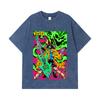 275 GSM Washed T-shirts 100% Cotton One Piece V69 Brook Print Unisex Heavy Cotton T Shirt