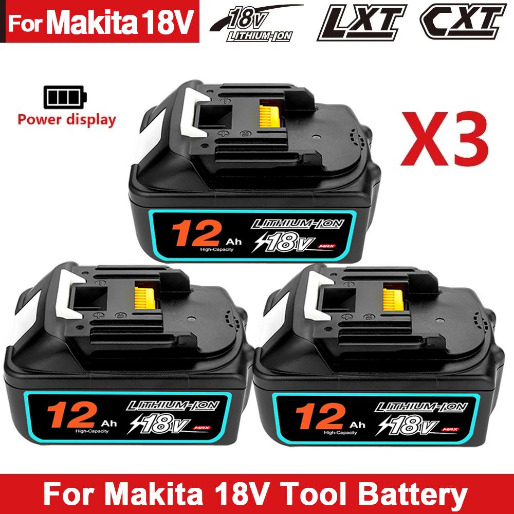 Genuine With Charger BL1860 Rechargeable Battery 18V 12000mAh Lithium Ion for Makita 18v Battery BL1850 BL1880 BL1860B LXT400