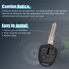 uxcell Key Shell Remote Key Fob Shell 3 Buttons for Mitsubishi Lancer Outlander