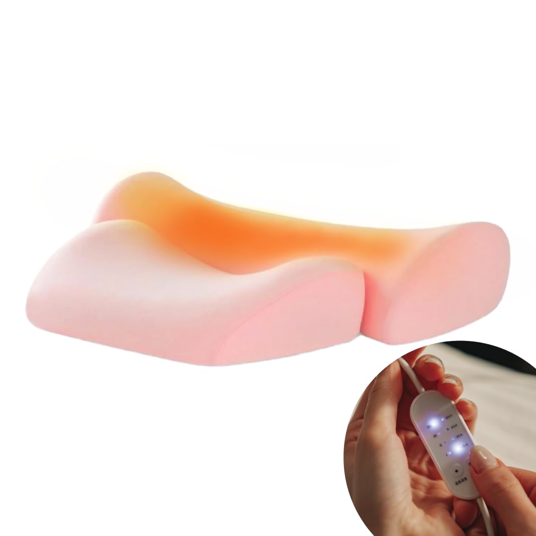 

CALQS SurvaQ Comfort Pillow (Basic, Light Pink) - Warms your neck and shoulders. A great Mother s Day or Father s Day gift for colds, cold weather,