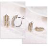 Fashion Copper Alloy Zircon Jewellery Drop Earrings For Women Wedding Party Gifts