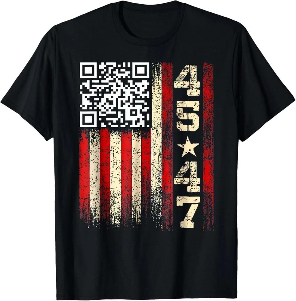 Funny Qr He s Back President Trump Code  S-5XL Unisex T-Shirt S