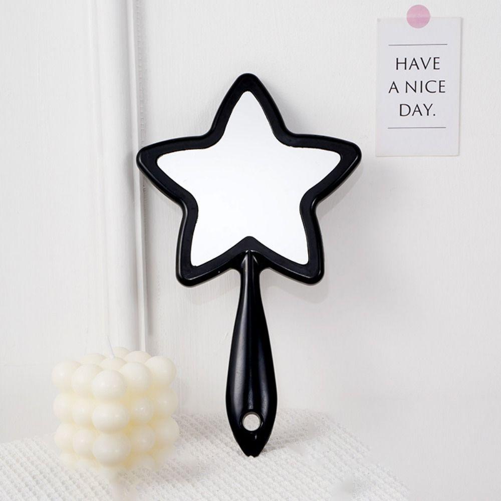 Pentagram Shape Five-pointed Star Mirror With Hanging Hole High-definition Handheld Mirror Single-sided Beauty Make-up Mirror