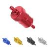 2 Pieces 8mm Aluminium Inline Fuel Petrol Diesels Filter White
